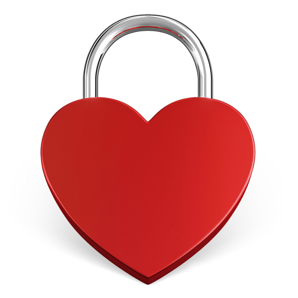 Liebesschloss Herzförmig Liebesschloss Herzförmig